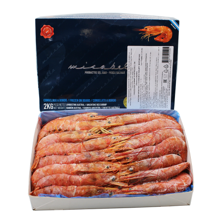 КРЕВЕТКА КРАСНАЯ С/М Б/Г С1 (20/40 шт/кг) 6 штх2 кг =12 кг